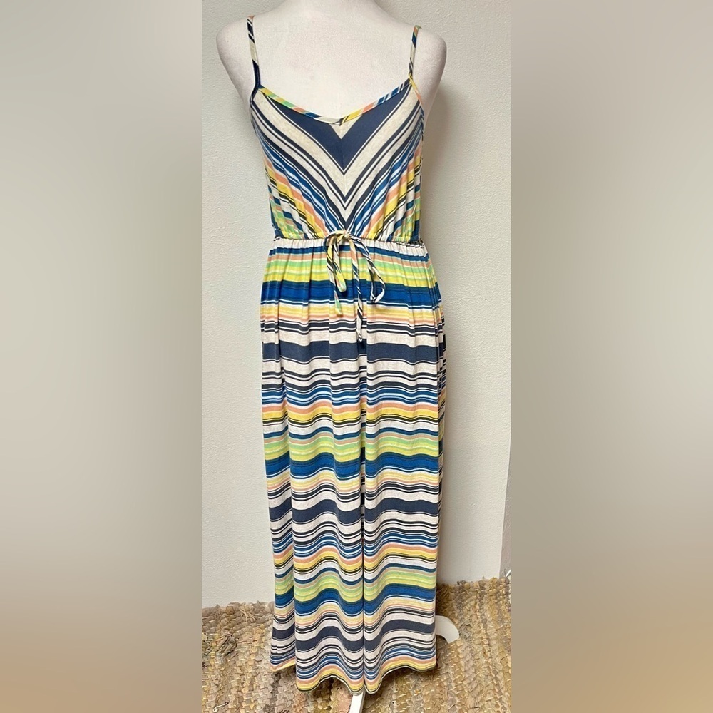 Mossimo Supply Co Women's Summer MultiColor Stripes Maxi Dress
Size Medium